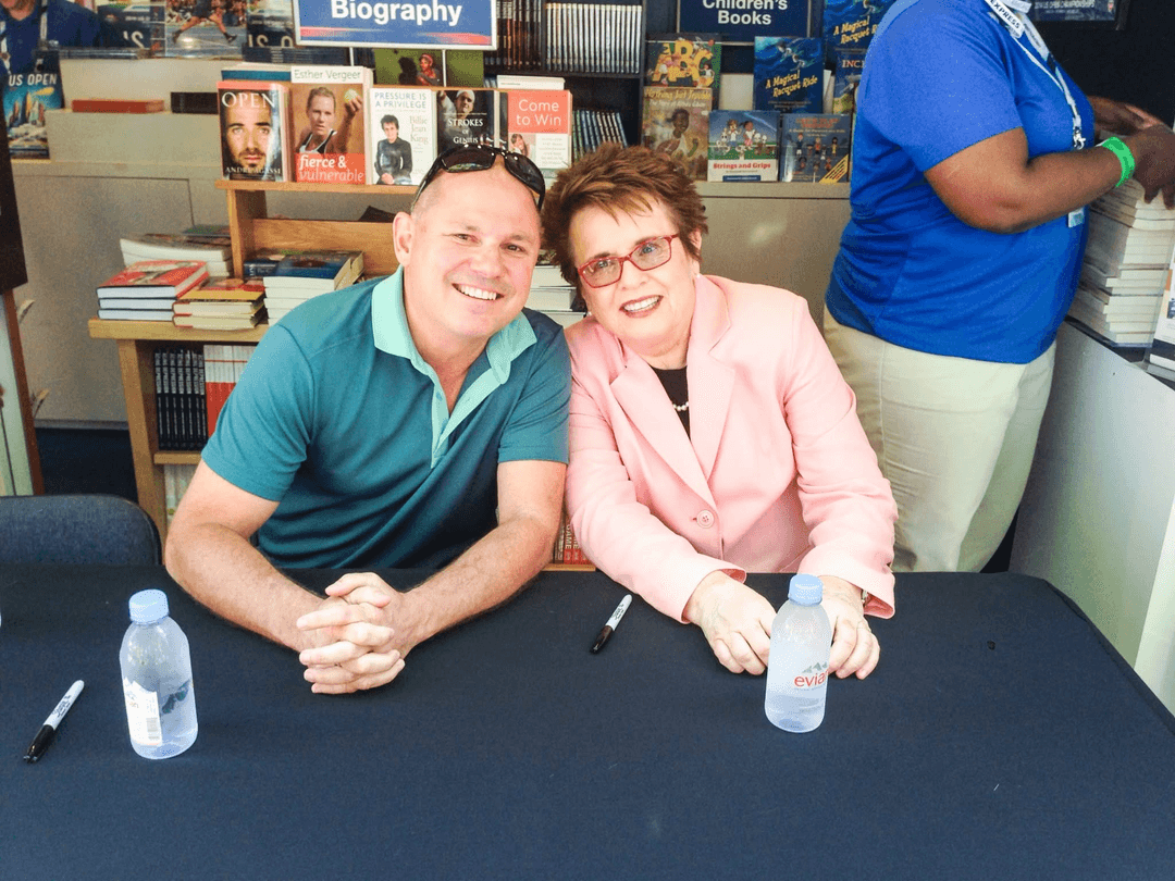 Bobby Blair with Billie Jean King