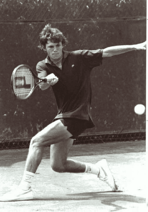 Bobby Blair competing on the tennis circuit