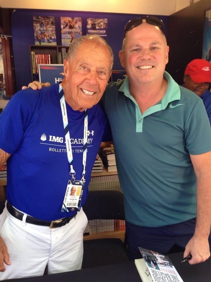 Bobby Blair with coach Nick Bollettieri